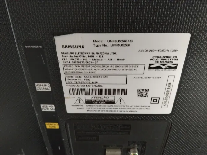 TV SAMSUNG LED 49"/// MODELO: UN49J5200AG