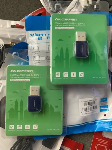 Adaptador Wi-Fi USB Dual Band + Bluetooth 4.2 Comfast Cf-726B