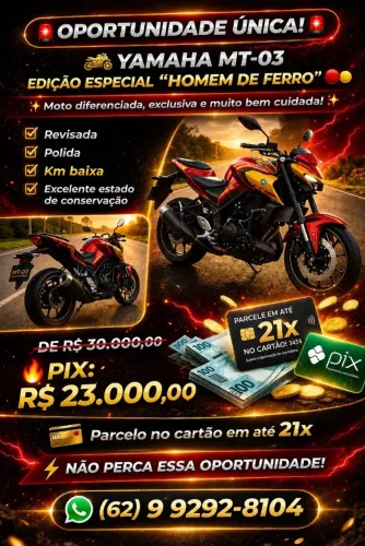 Yamaha MT-03 321 ABS Homem de Ferro 2022