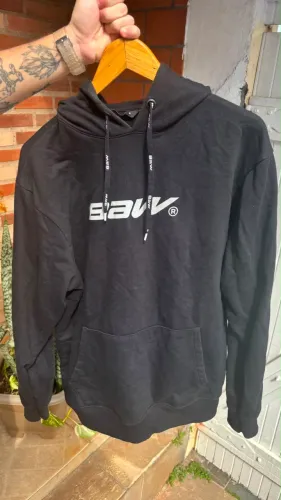 Casaco moletom Baw preto 