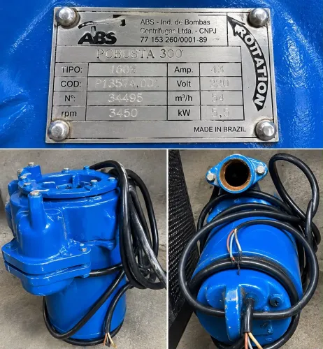 BOMBA SUBMERSÍVEL ABS ROBUSTA 300 - TRIFÁSICA 7,5 CV
