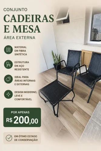 Mesa para varanda
