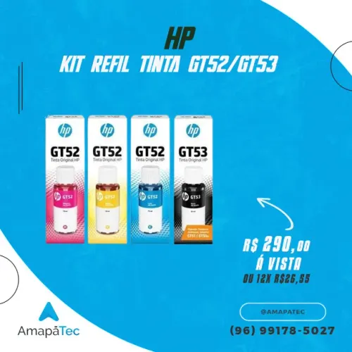 Kit de Tinta Hp Gt52 Gt53