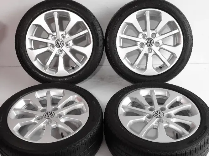 Rodas 16x6,5 Volkswagen R Line Virtus Polo Fox Spacefox 5x100 Excelente Nível ! 