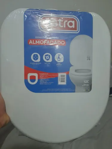tempa de vaso sanitário almofadado