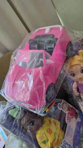Brinquedo Carro da Barbie Novo, Rosa