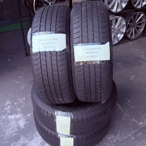 4 PNEUS 265 60 18 BRIDGESTONE MEIA VIDA S10/ranger/amarok/pajero