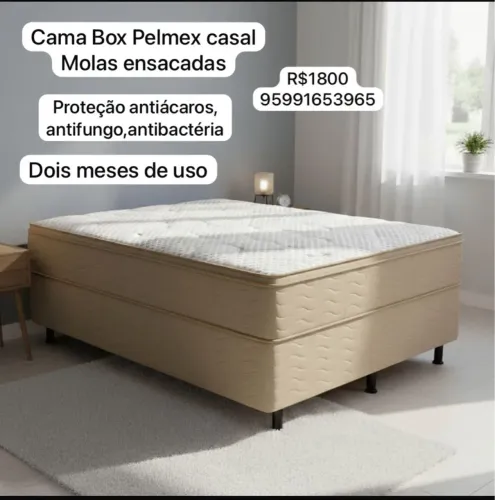 Cama casal Pelmex molas ensacadas 