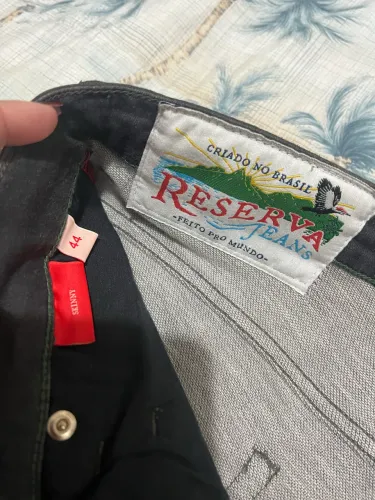 Calça Jeans Masculina Reserva Skinny Preta Tam. 44 - Usada 1 Vez