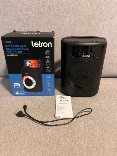 VENDO Caixa de Som Recarregável Party Led