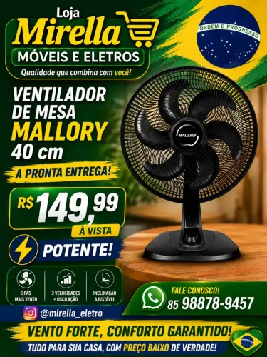 Ventilador mallory 40 cm 