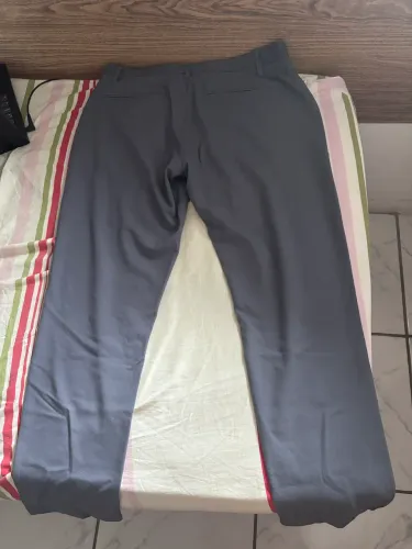 Calça Social Slim Angelo Litrico (C&A) Cinza Azulado - Tam 42 - Semi-nova