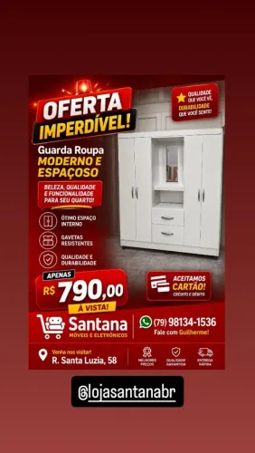 Guarda roupa espaçoso no precinho! Descontos a negociar ?