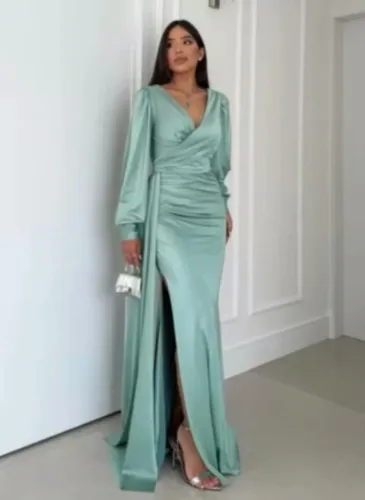 Vestido 38/40 verde menta