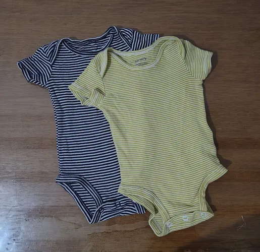 kit 2 body carters menino listrado nb