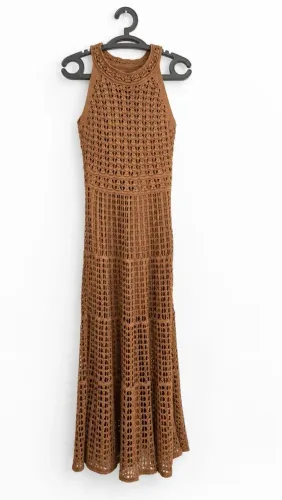 Vestido de Tricô Midi