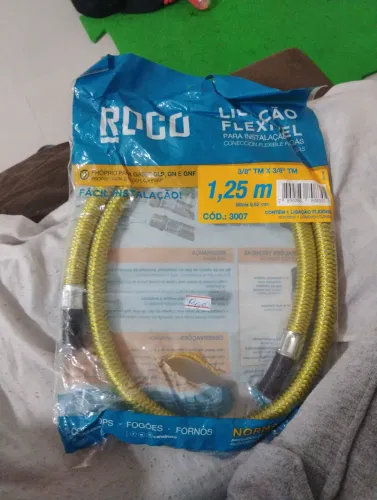 Ligação flexível para instalação a gás