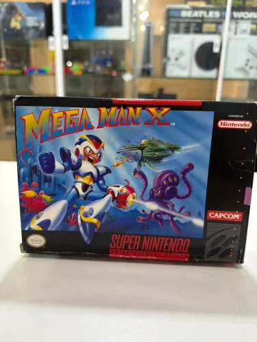 Mega man X Cartucho super Nintendo original com caixa e manual 