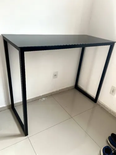Aparador / Mesa / Estante - Preto vidro temperado