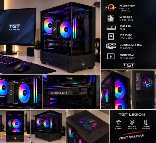 Ryzen 5 5600 | GTX 1050 | Monitor 144hz, 1ms | 16gb ram | 240gb SSD