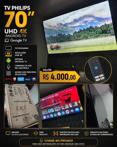 TV PHILIPS 70" 4K