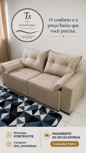 SOFÁ RETRÁTIL BEGE