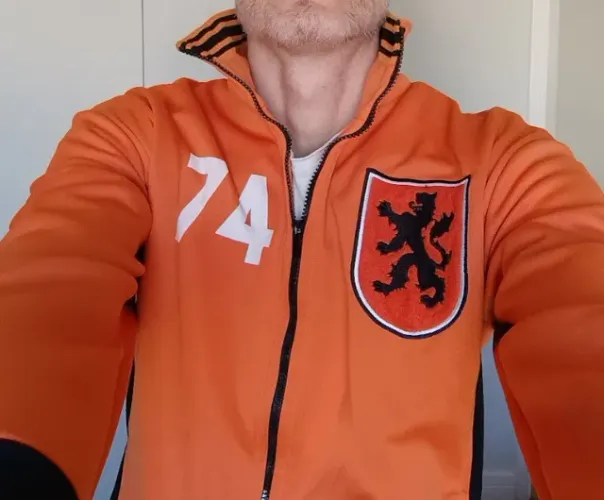 Jaqueta Esportiva Liga Retrô Holanda Copa de 1974
