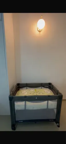 Berço Portátil Safety 1st Mini Play  - Cinza (Excelente Estado) + colchão 