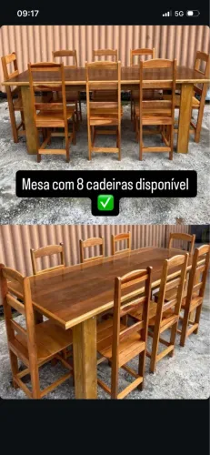 Mesa com 8 lugares