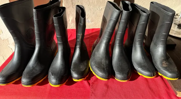 Bota Galocha de Motoqueiro impermeável para chuva.