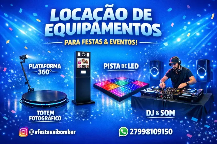 DJ + Totem Fotográfico + Plataforma 360
