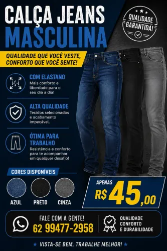 Calça Jeans Masculina