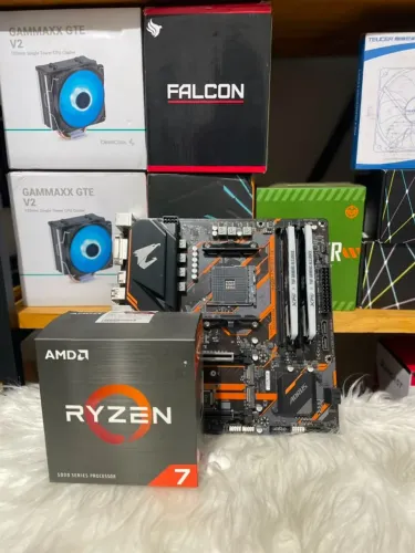 Processador Ryzen 7 5700x + B450 Aorus + 2x 8gb XPG RGB