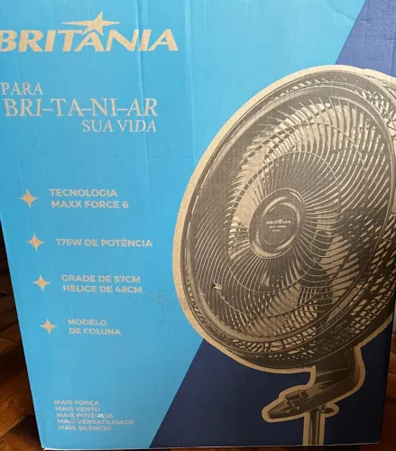 Ventilador Novo na caixa