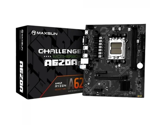 PLACA MÃE MAXSUN A620A 2.5G, AMD AM5, MATX, DDR5 - PRODUTO LACRADO 