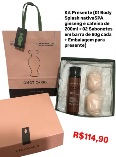 Kits presentes O Boticário para o dia das mães, a partir de R$49,90 (tenho outros também).