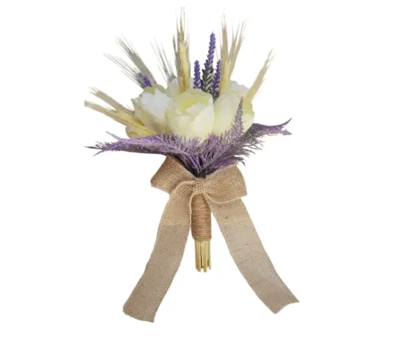 Buquê de Noiva Tulipa Lavanda e Trigo