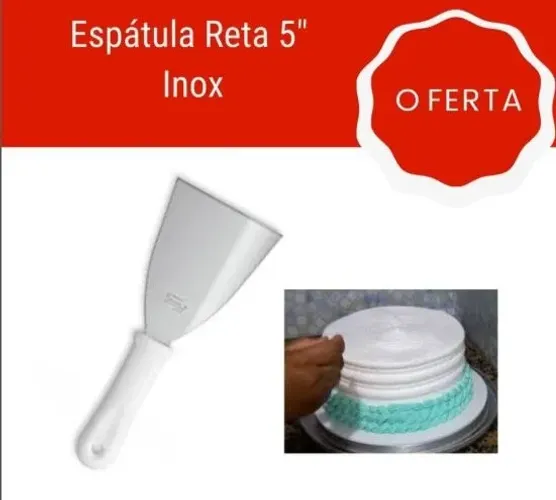 ESPÁTULA RETA INOX 5"