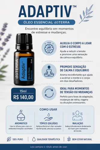 Óleo essencial doterra Adaptiv