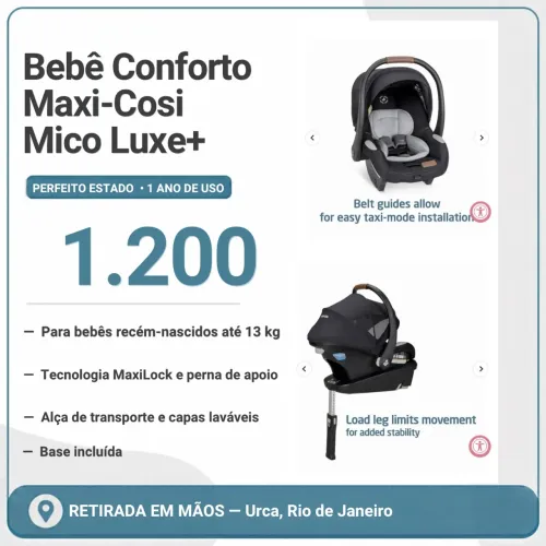 Bebê Conforto Maxi Cosi