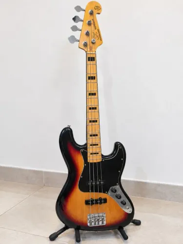Baixo SX Vintage Series Jazz Bass 4 Cordas Sunburst - Vendo ou Troco