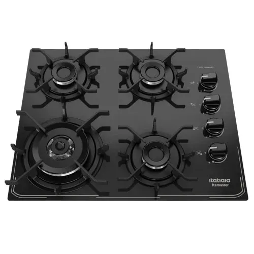 Cooktop Itatiaia Itamaster 3700000341 4 Bocas Acendimento Automático Preto