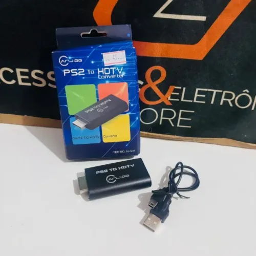Adaptador Conversor Ps2 Audio Vídeo Av Para Cabo Hdmi