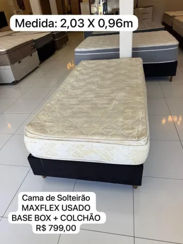 Cama box SOLTEIRÃO MAXFLEX USADO TOP - ENTREGAMOS