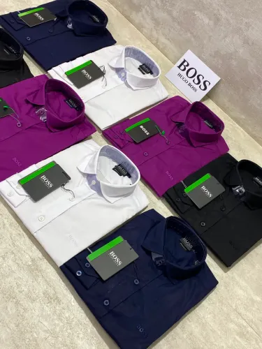 Camisa Social Hugo Boss Mangas Longas
