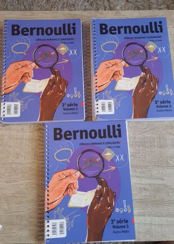 Livros Didáticos da Ed. Bernoulli - 3° ano - Ensino Médio(combo completo)- pouco uso