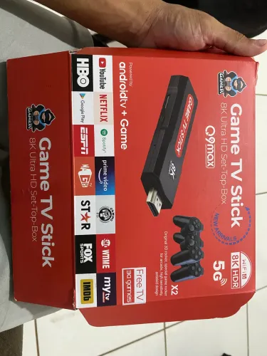 Game Stick 8K Q9 Max (Estado de Novo) - TV Box e Videogame 2 em 1
