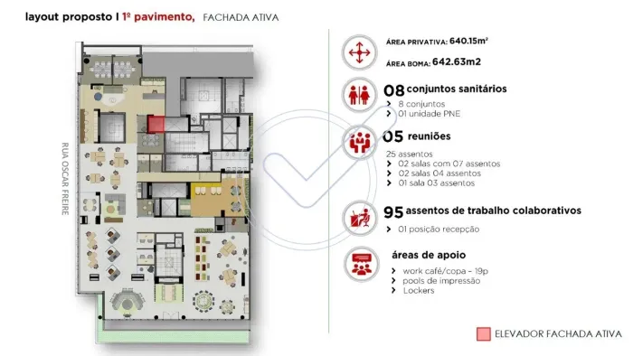 Fachada Ativa em Pinheiros - 640 m2 de Alto Padrão Corporativo