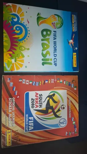 Kit álbum da copa do mundo 2010 e 2014