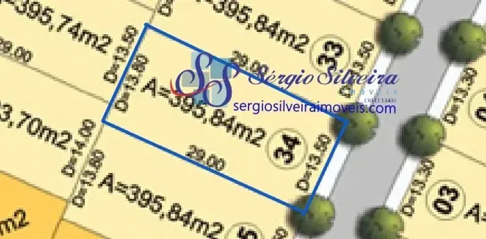 Lote nascente em excelente localização com 395,84m² no Jardins Ibiza